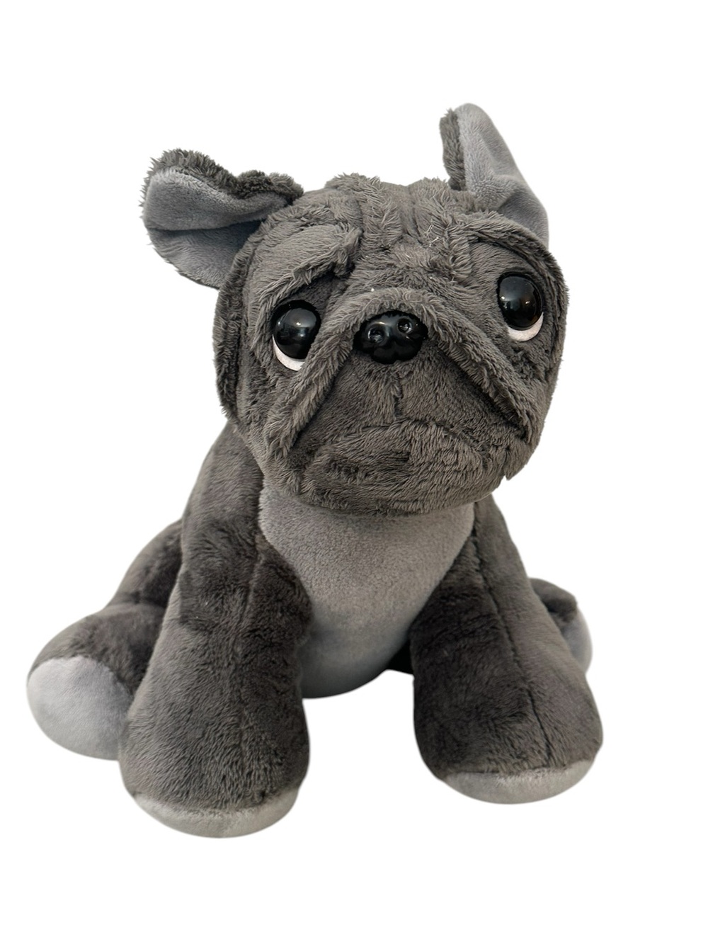 Feel Calm Weighted Frenchie Gray Stuffed Animal 2.5lbs Plush Dog